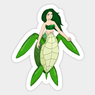 Turtle mermaid... it's a turmaid! Sticker